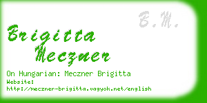 brigitta meczner business card